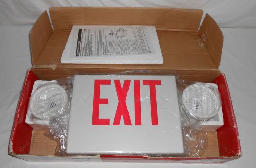 New old stock cooper all pro dual head exit emergency lighting ap70rwhdh for sale