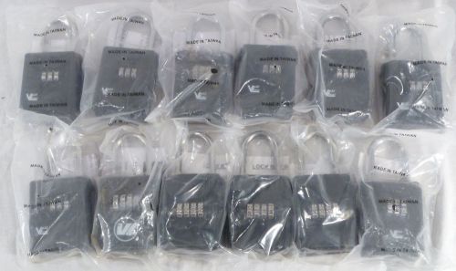 Lot of 12 realtor lock boxes door key safes 3/4 alpha/numeric brand new sealed! for sale