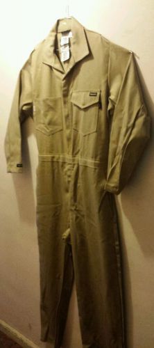 Workrite jumpsuit flame-resistant coverall, kaki tan 46 large regular brand new! for sale