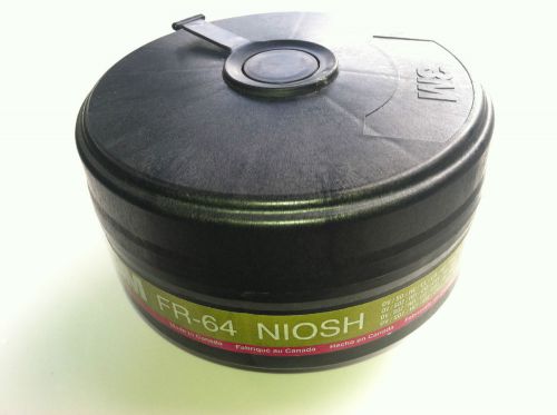 New 3m fr-64 niosh gas mask filter cartridge (lot of 2) for sale