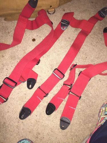 3 Complete Sets Of Globe H Back Suspenders