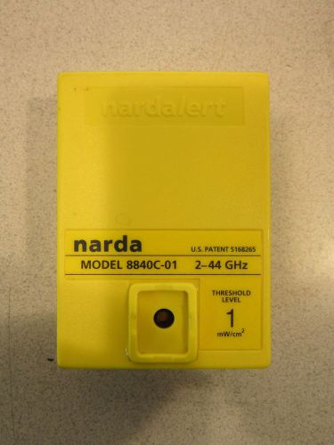 Narda Radiation Monitor 8840C-01, Manual, Ear Piece, Case, Powers Up, 2-44GHz