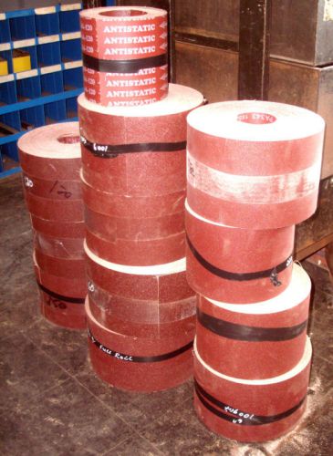 6&#034; wide sandpaper for sanders 50&#039; rolls-many grits-fits many sanders-stock up! for sale