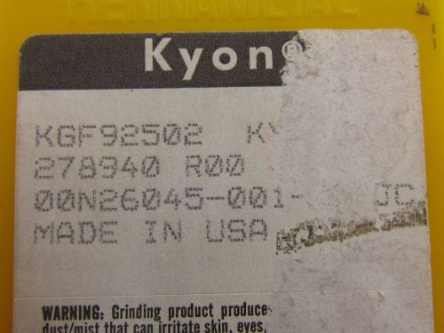 Kennametal KGF92502 KY2100 Ceramic Insert Grade KY2100 Box of 5pcs