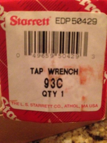 Starrett heavy duty t-handle tap wrench # 93c  – new in box for sale