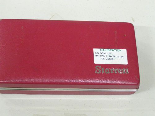 STARRETT Last word dial indicator # 711 w/ case and some attachments