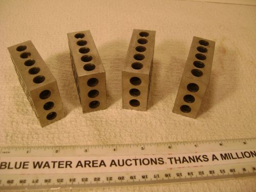 Matched Set of (4) 1-2-3, 1 2 3, Blocks, 1&#034; x 2&#034; x 3&#034;, Clean, Tapped, Nice
