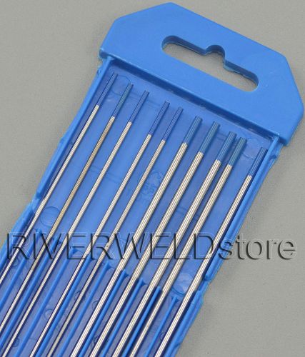 2% Lanthanated Sky Blue TIG Tungsten Electrode Assorted Size 1/16(5) and 3/32(5)