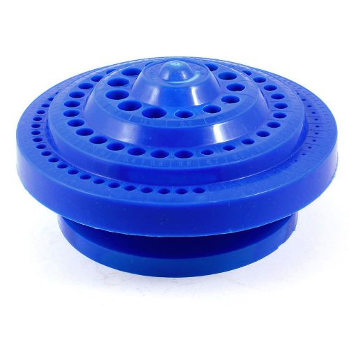 Blue Hard Plastic Round Shape Design Drill Bit Storage Case