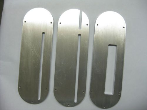 Unisaw junior insert plates - throat plates - all new billet aluminum   3 styles for sale