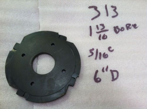 1-13/16 b 5/16 cut 6 dia 313 Shaper cutter straight rabbet dado Carbide insert