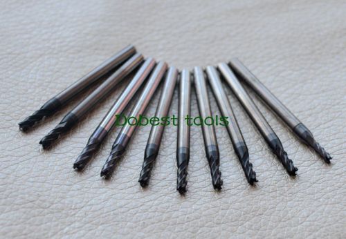 10pcs four flute coating metal cutting tool bits 4/3mm