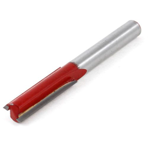 NEW Plywood Cutting Tool Red Silver Tone Straight Router Bits 1/4&#034; x 5/16&#034;