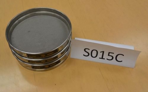 Lot of 3 haver and boecker usa standard test sieves in good condition for sale