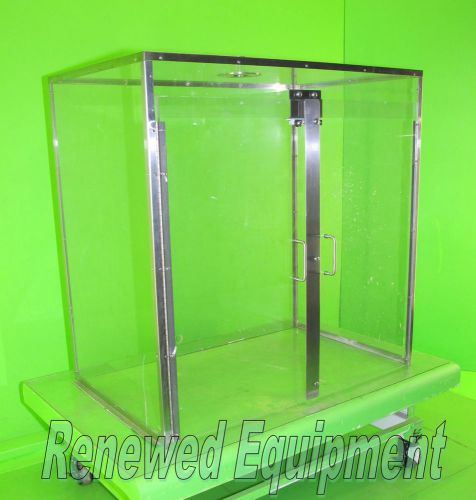 Custom plastic bench top safety cabinet hood l 36.25&#034; x w 23.25&#034; x h 36.25&#034; #14 for sale