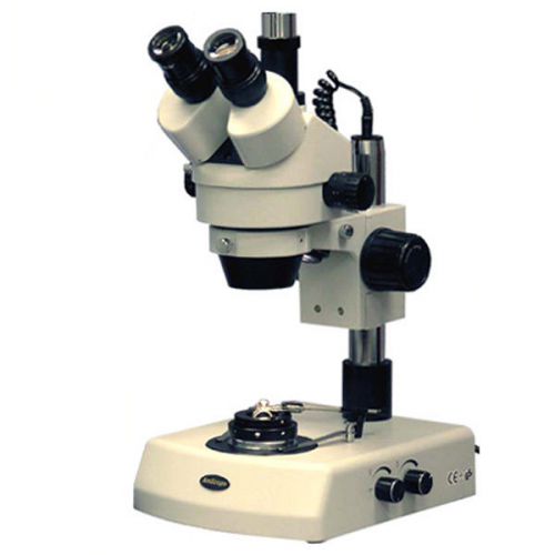 3.5x-90x jewelry gem zoom stereo microscope with dual halogen lights for sale