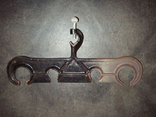 Vintage welch cast iron 4 test tube clamp holder for sale