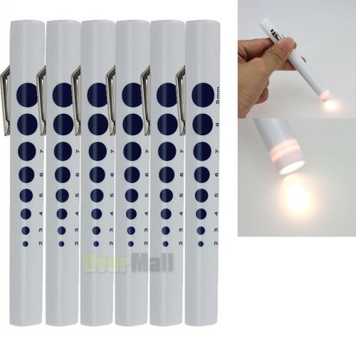6pcs Disposable Medical Emergency Diagnostic Penlights Torch night-light New