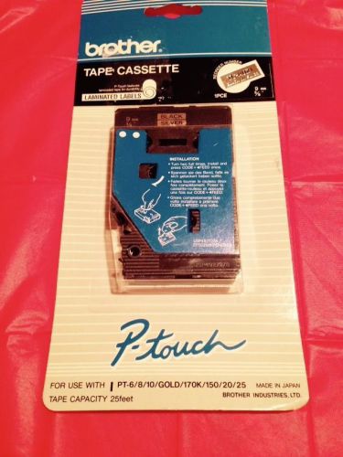 Brother P-touch Tape Cassette, 25&#039; Tape Capacity, 9mm / 3/8&#034;