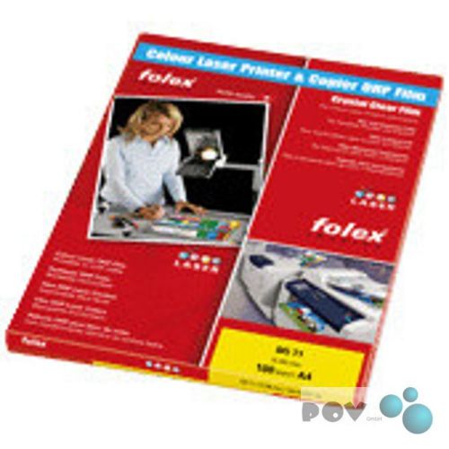 Folex BG-72.6 RS Overheadfolie DIN A4, 125 Mic fur Farb,-Kopierer und Laserdruck