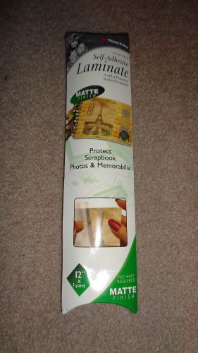 Therm o web matte self adhesive 12&#034; x 36&#034; 3mil laminating roll for scrapbooks for sale