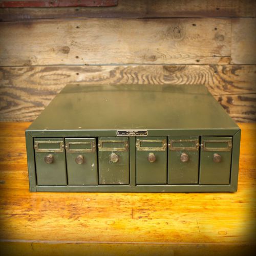 Vintage Industrial Paragon Tray Drawer Cabinet Scientific Microscope Jewelry Box