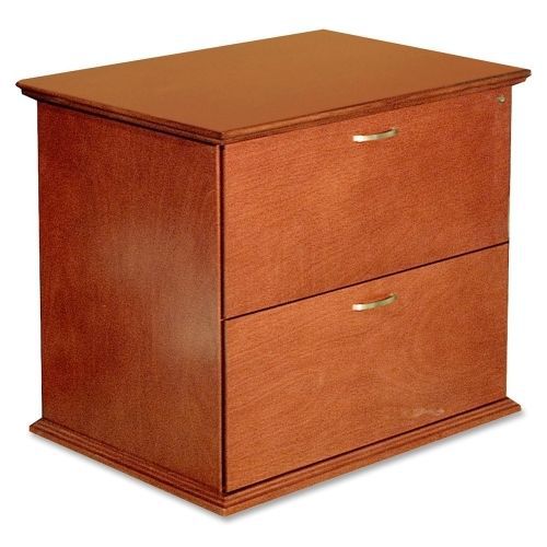 LLR90025 Two Drawer Lateral Files, 33&#034;x24&#034;x29&#034;, Honey Cherry