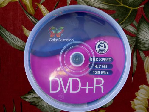 New Color Research cake box DVD+R 50 - pack, 16X, 120 mins, 4.7GB; MPN C18-42003
