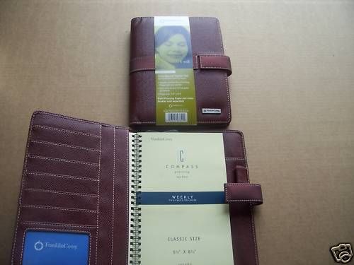 Franklin covey  day planner (red)wire-bound starter set for sale