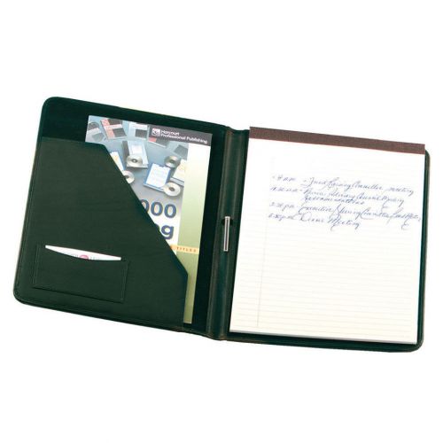 Royce leather deluxe writing padfolio - green for sale