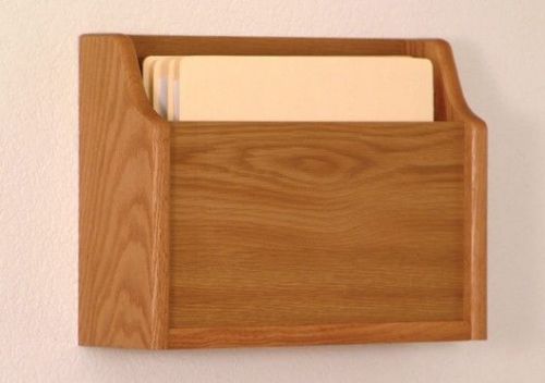 Wooden mallet extra deep single pocket chart holder medium oak for sale