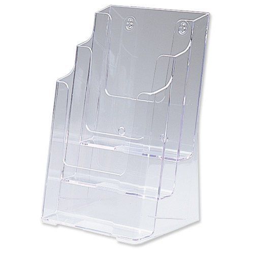 Clear Three-tier multi-pocket multi-compartment docuholder, 9wx7-1/2dx13-3/4h