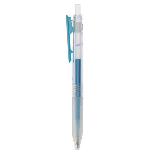 MUJI Moma Gel ballpoint pen knock type 0.5mm light blue from Japan New