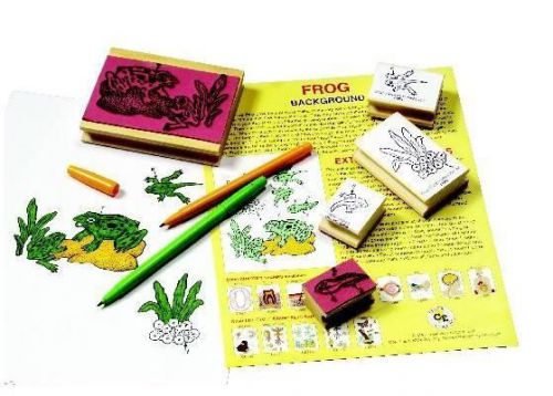 Lifecycle of the Frog Rubber Stamper Set 5 Stamps