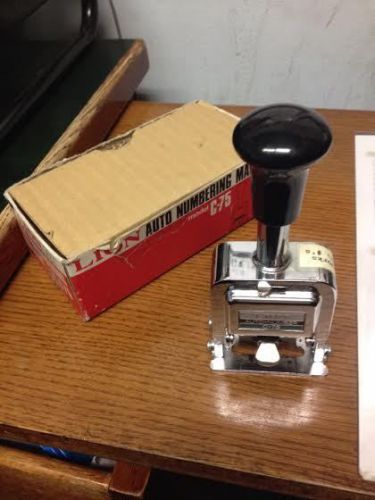 Lion Pro Line Automatic Numbering Machine  C75 office USED works