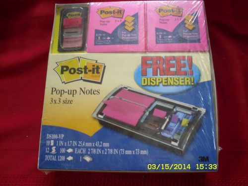 Post It PopUp-Notes - Note/Flag Dispenser 1200 ct with 2 free replacement flags