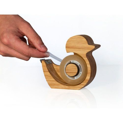 Suck UK Quack Tape Dispenser Holder wood office supplies novelty gift