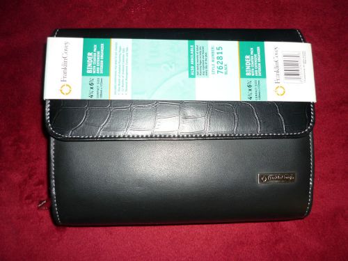 Franklin covey planner organizer leather binder w/starter pack - 4-1/4&#034; x 6-3/4&#034; for sale