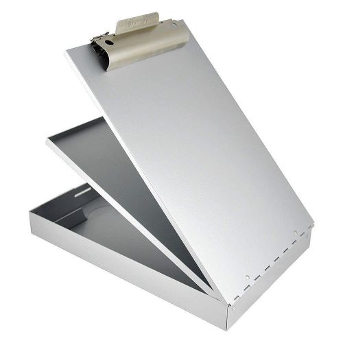 Portable Storage Clipboard, Letter, Silver 21017