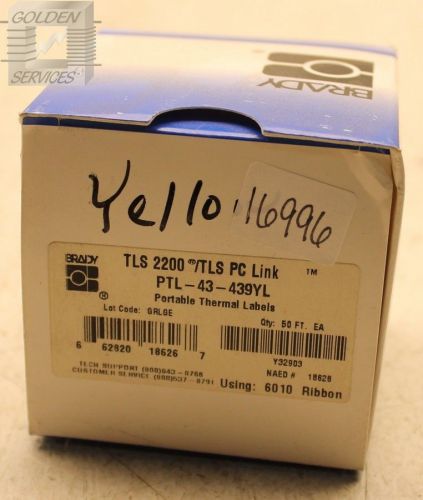 Brady PTL-43-439YL Portable Thermal Labels Yellow
