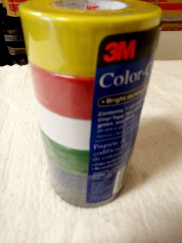 NEW!! Office 3M General Purpose Vinyl Tape 6-different colored rolls