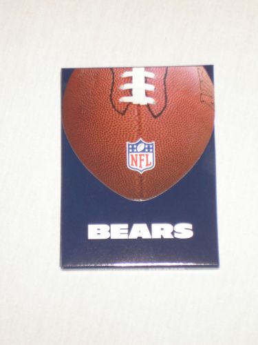 CHICAGO BEARS NFL Foot Ball Magnetic Fold Paper Memo Note Pad Stocking Stuffer
