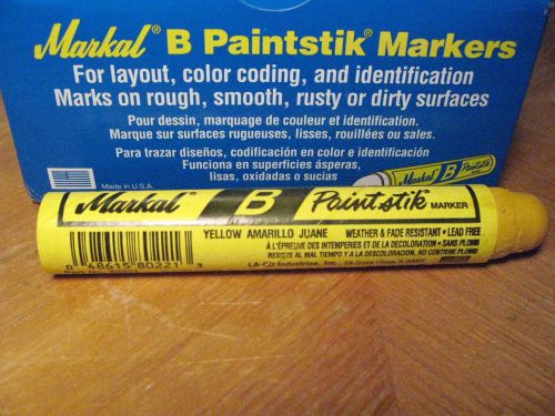 Free priority mail* (box of 12) markal white paint stick crayon marker b #80221 for sale