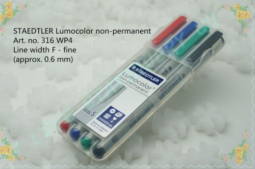 STAEDTLER Lumocolor non-permanent universal pen (4 colours /pack) MODEL:316WP4-F