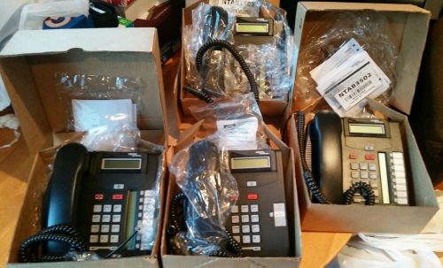 NORTEL NETWORKS CHARCOAL 3 -T7208 1- T7100 LOT OF 4 office phones NEW