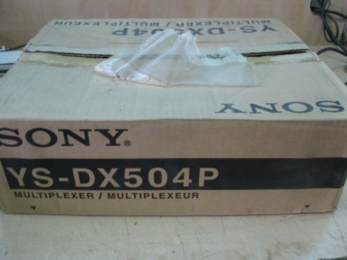 Sony YS-DX504P 4 Channel Colour Multi Multiplexers Multiplexer Colour 4 Duplex