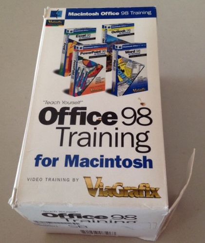 Office 98 Training for Macintosh VHS tapes - Set of 4 -  Outlook, PowerPoint ...