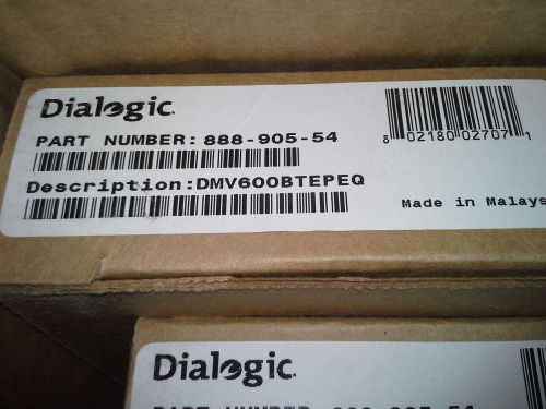 DIALOGIC DMV600BTEPEQ Combined Media Board - 60 ports (888-905) DMV/600 DMV600