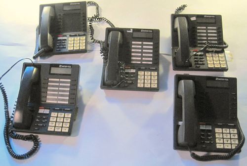 LOT OF 5 Inter-Tel Axxess 550.4000 Digital KTS Display Phones w/ handsets