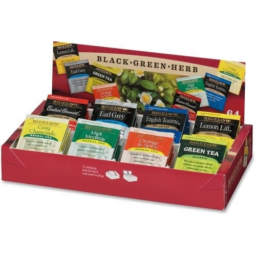 Bigelow Tea Fine Tea and Herb Tea Gift - Black Tea, Green Tea - 64 / Box